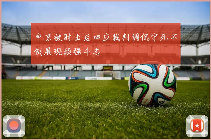 申京被肘击后回应裁判调侃宁死不倒展现顽强斗志